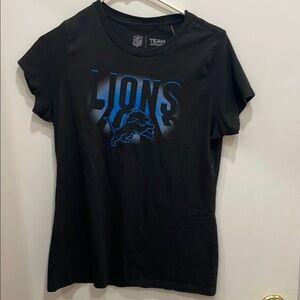 NFL Team Apparel Detroit Lions Black T-Shirt